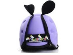 cascos para proteger la cabeza del bebe color lila